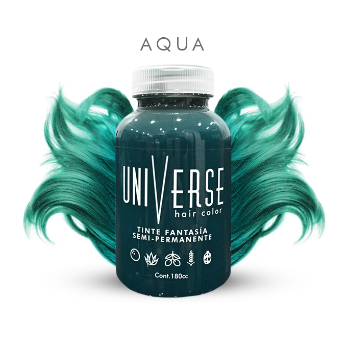 es]Tinte fantasía Aqua, aguamarina 150ml - Universe hair color[:en]Aqua  hair dye, aquamarine 150ml - Universe hair color[:]